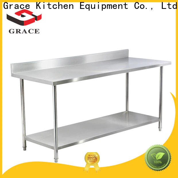 Grace stainless steel kitchen table manufacturer for restaurant