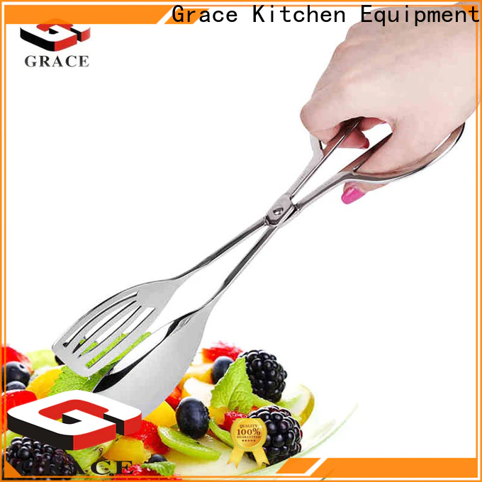 Grace stainless steel tongs factory for kitchen