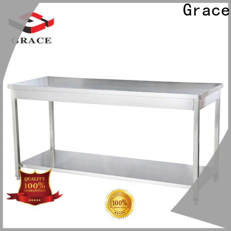 Grace convenient stainless steel kitchen table supplier for restaurant