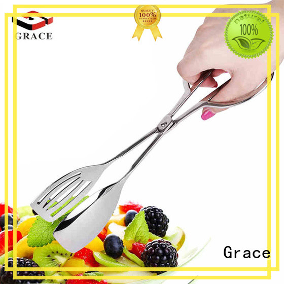 Grace top stainless steel tongs company for kitchen