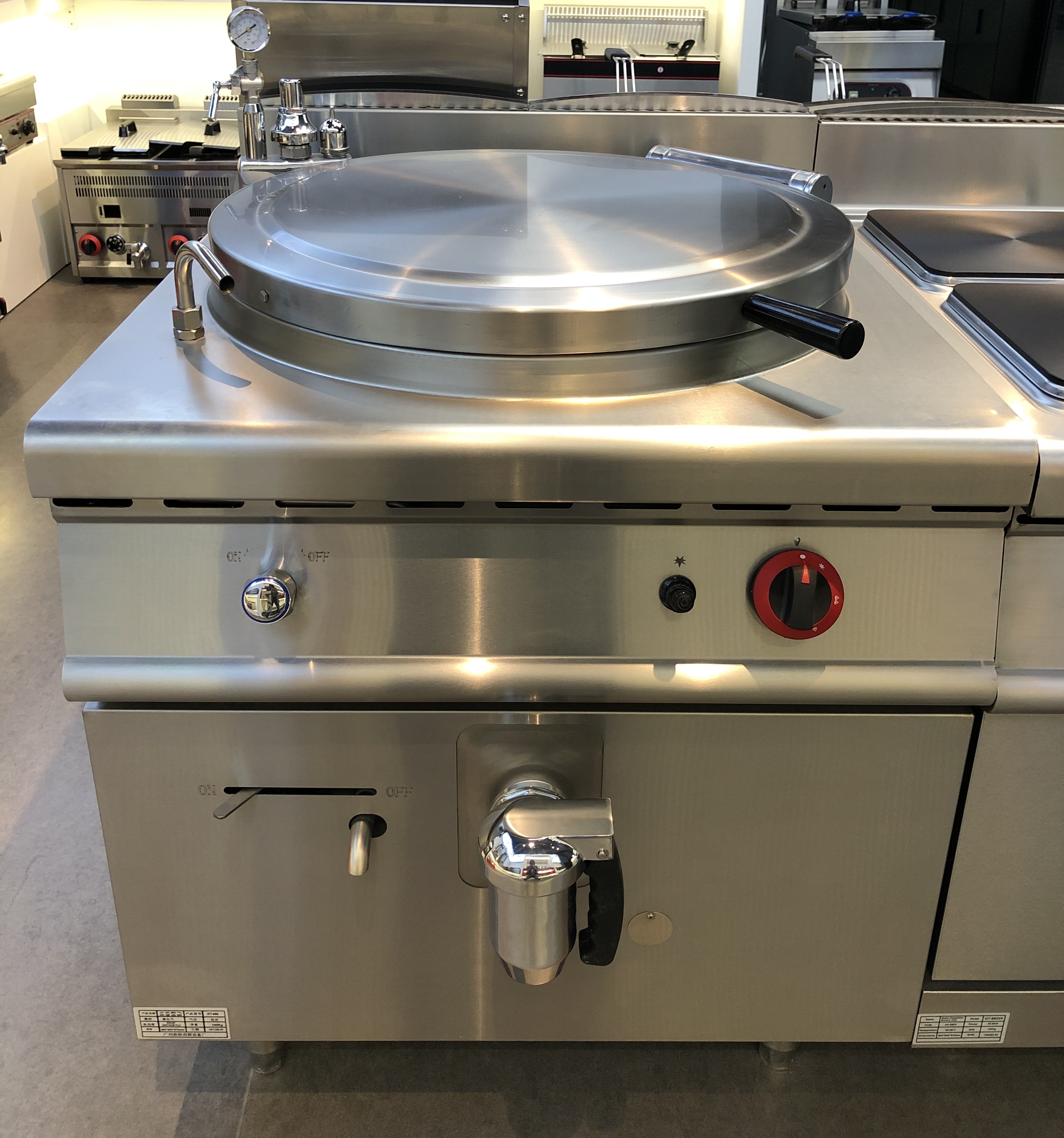 100l Gas Soup Kettle With Tap Grace