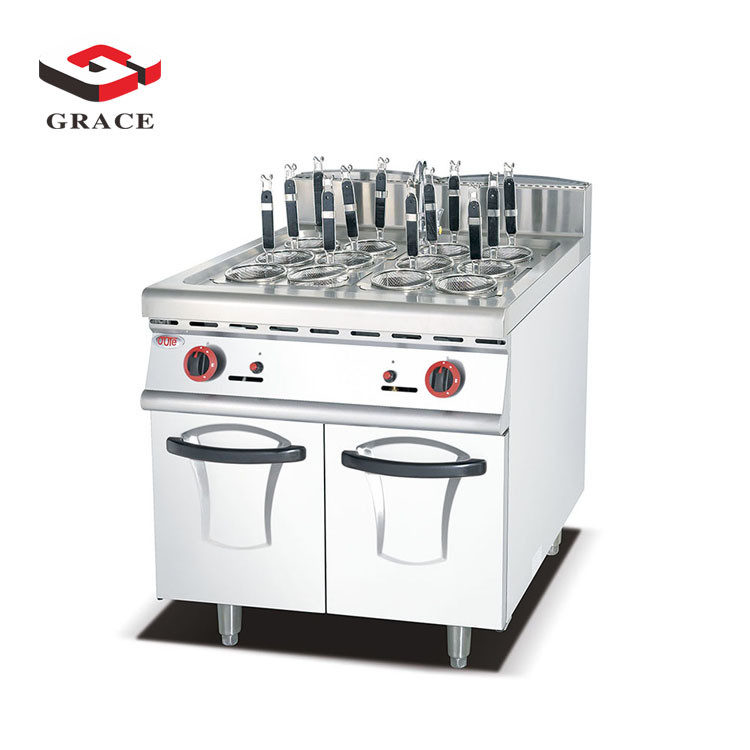 Gas Pasta Cooker Noodle Cooker with Cabinet