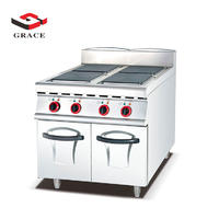 Electric Range With 4-hot plate & Cabinet (Square Plate)