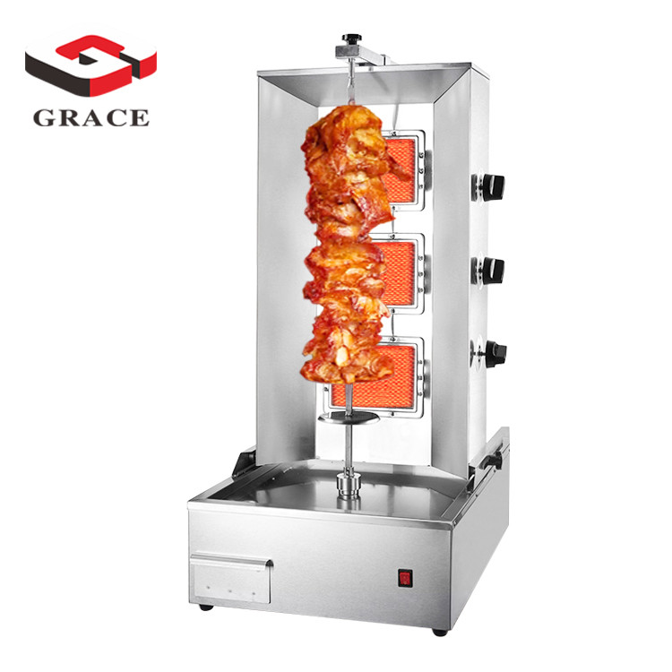 Gas Desktop 3-burner Shawarma Machine