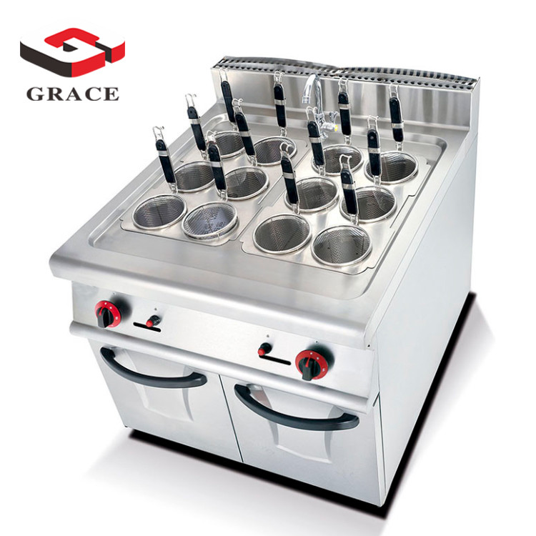 Gas Pasta Cooker Noodle Cooker with Cabinet