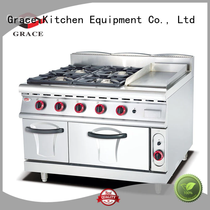 Grace convenient gas range factory direct supply for cooking